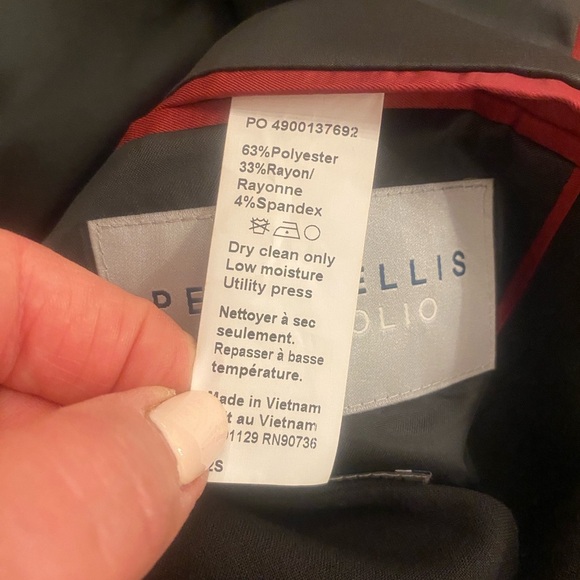 Perry Ellis Men’s Blazer Modern Fit Black New 42 short - Picture 12 of 14